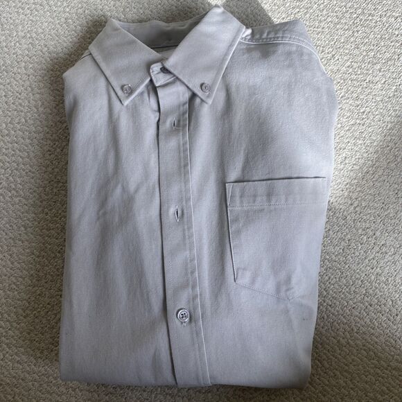 Five Four Los Angeles Gray Canvas Long Sleeve Men’s Small Shirt - Picture 1 of 3